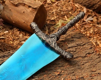 Moonlight Greatsword, Fantasy Sword Replica for Display, Cosplay Prop, Dragon Slayer Sword, Decorative Collectible, Sword of Destiny