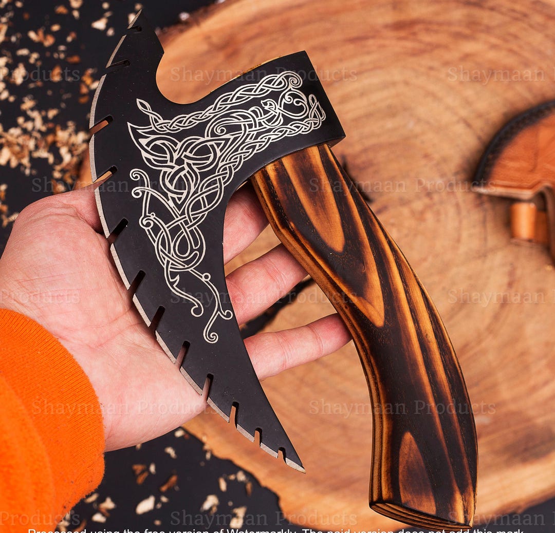 Viking CRAFT® Pizzasnijder bijl hoogwaardig pizzames SHADOW en