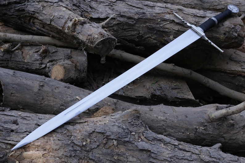 4 par Witcher-svärd av Geralt av Rivia handgjorda svärdreplika rostfritt stålblad personlig födelsedagspresent till pojkvän present till jul Geralt's Sword