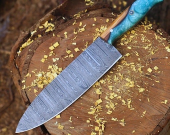 Coltello da chef da cucina fatto a mano, bordo affilato e materiale resistente alla corrosione, regalo per uomini/donne per anniversario o compleanno, regalo per marito