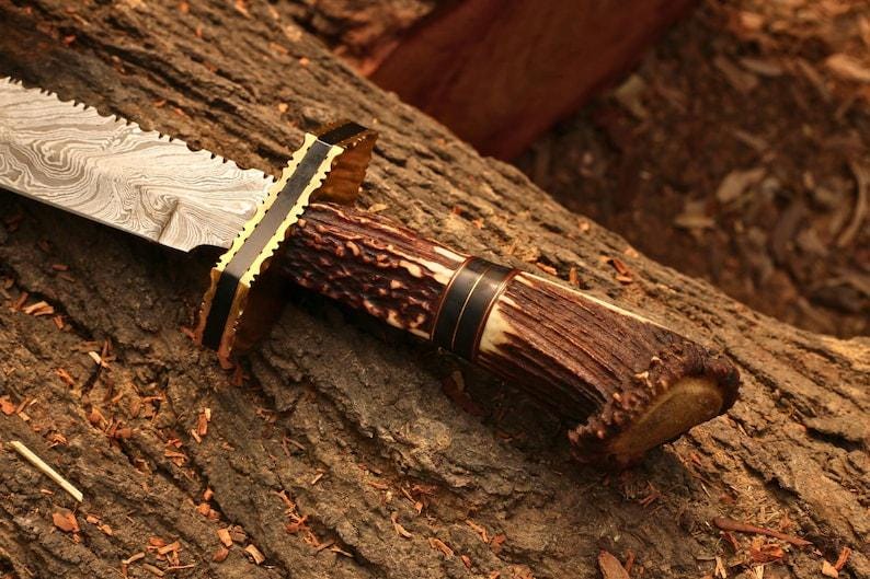 Handsmidd Viking Damaskus svärd replika Högkvalitativ Full Tang displaysvärd Gåva för svärd samlare Gåva till jul Gåva till kvinnor bild 7