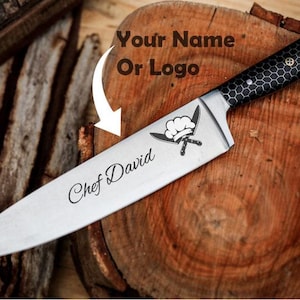 Personalized CHEF KNIVE | Chefs Knives | Knife Kitchen Cooking Custom Engraved | Gifts for Him Dad Boyfriend Men Her Women Home Housewarming