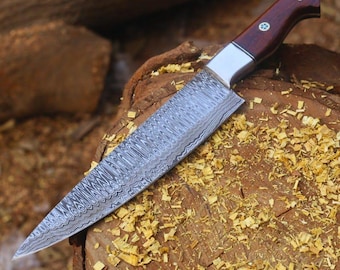 Handmade chef Knife | Damascus chef knife | Hand Forged Damascus knives | Kitchen Knife, Anniversary Gift, Birthday Gift, Christmas Gift USA