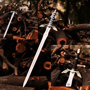 Edición especial hecha a mano de la Espada Maestra de la LEYENDA DE ZELDA, Espada de acero inoxidable, Espada Maestra en Breath of the Wild, Regalos de Navidad