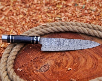 Coltello da cucina da chef Damasco fatto a mano Coltello premium professionale Regalo da chef per lui Regalo di anniversario USA Regalo di San Valentino