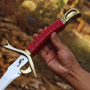 Handmade Wheel of Time Heron Mark Steel Sword with Scabbard