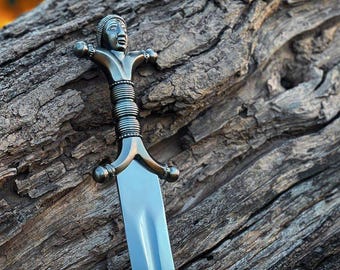 Celtic Sword Replica European Medieval Carthaginian Cosplay Sword Gift for Christmas Perfect Gift for Sword Collectors Gift for Father's Day