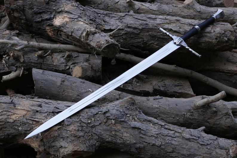 4 par Witcher-svärd av Geralt av Rivia handgjorda svärdreplika rostfritt stålblad personlig födelsedagspresent till pojkvän present till jul Arondight's Sword