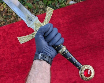 GOLDRYN SWORD Throne Of Glass Athril Video Game Sword, Custom Hand Forged Stainless Steel Cosplay Prop, Throne of Glass Fantasy Long Sword