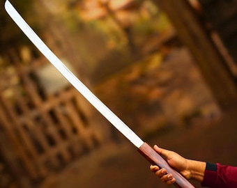 Espada Tanto Japonesa, Réplica Autêntica de Espada Ninja para Cosplay e Presentes, Espada Japonesa Artesanal com Lâmina de Metal Integral, Perfeita para o Natal
