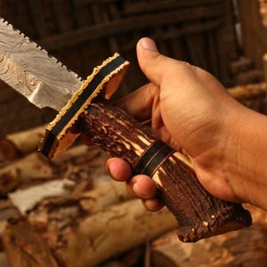 Handsmidd Viking Damaskus svärd replika Högkvalitativ Full Tang displaysvärd Gåva för svärd samlare Gåva till jul Gåva till kvinnor bild 1
