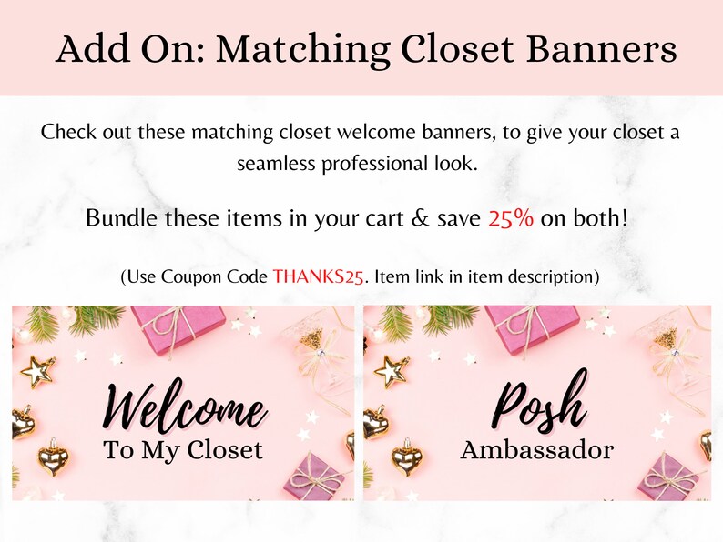 Poshmark Closet Signs, Ultimate Bundle 65 Custom Closet Organizers Pink