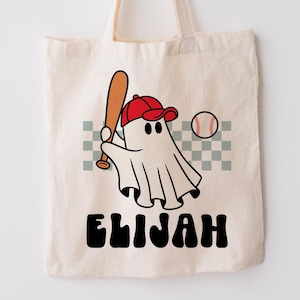 Personalisierte Süßes oder Saures Tasche Baseball Süßes oder Saures Tasche Softball Süßigkeitstasche Halloween Süßigkeitstasche Benutzerdefinierte Jungen Süßes oder Saures Tasche Sporttasche
