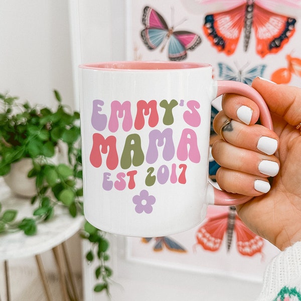 Custom Mama Mug Personalized Mom Mug New Mom Mug First Time Mom Gift Pregnancy Gift Gifts for New Mom Mothers Day Gift for New Mom Gift