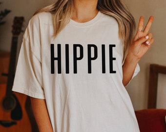 Hippie Shirt Comfort Colors Graphic Tee Hippie Aesthetic Granola Girl Aesthetic Crunchy Shirt Comfort Colors Shirt Oversized Graphic T Shirt