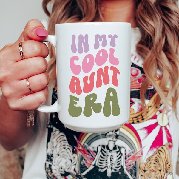 In My Aunt Era Mug Auntie Era Mug New Aunt Gift Aunt To Be Mug Gift For Aunt Ceramic Mug Cool Aunt Mug Cool Aunts Club Favorite Aunt Mug