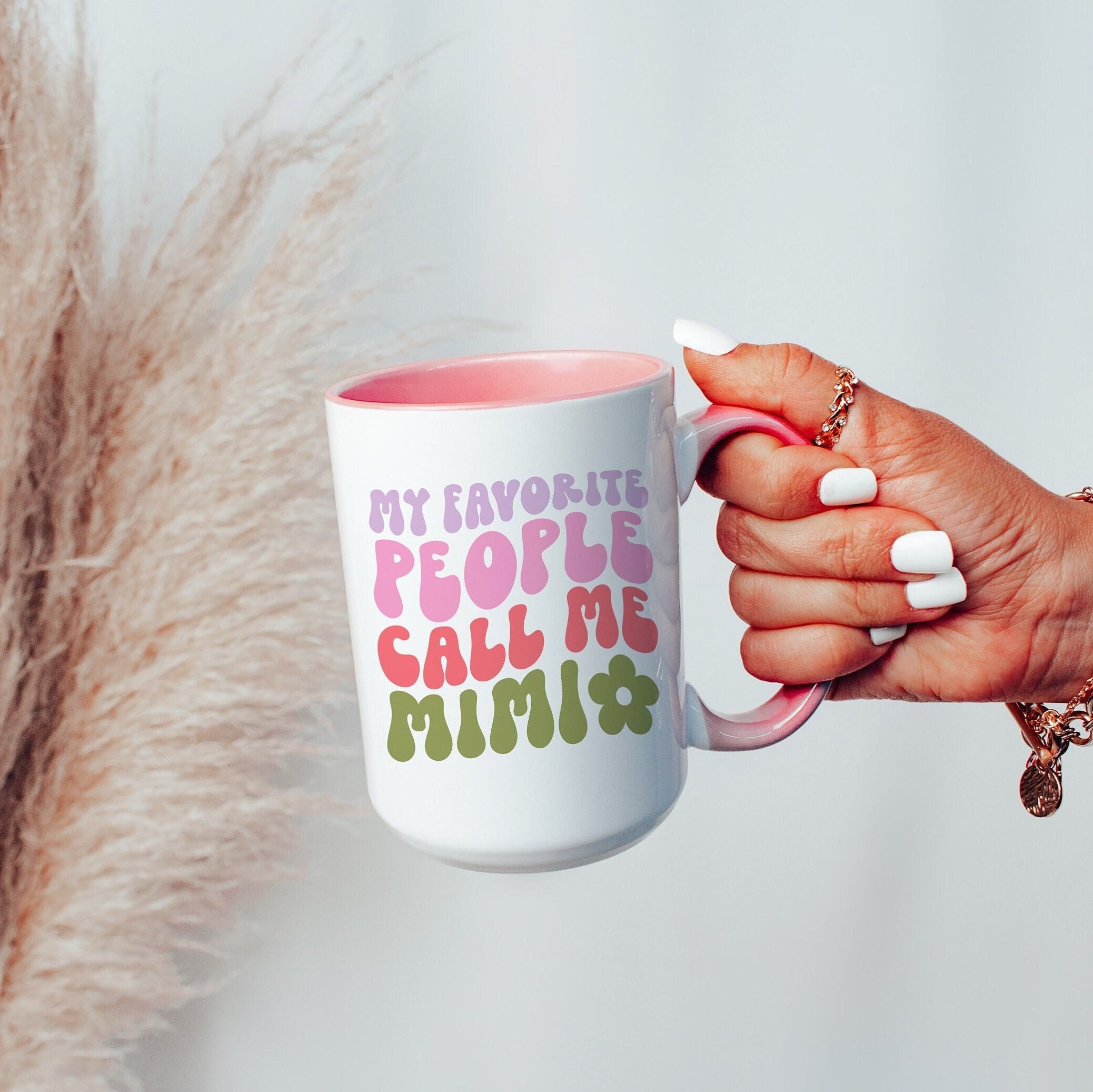 Mimi-Becher Meine Lieblingsleute nennen mich Mimi, die zu Mimi-Tasse gefördert werden Mimi-Kaffeetasse Schwangerschaftmitteilung an Eltern Erstes Mal Mimi-Geschenkbecher