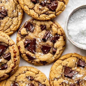 Brown Butter Chocolate Chunk Cookies w/ Sea Salt