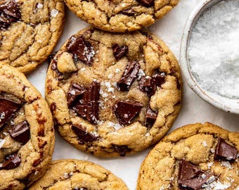 Brown Butter Chocolate Chunk Cookies w/ Sea Salt