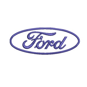 Ford Logo 3D Embroidery Design for Hat (Digital File)