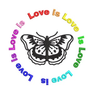 butterfly love embroidery design machine embroidery digital file in 3 sizes 15x15 17x17 20x20cm format&#39;s dst pes sew jef exp vep vp3 xxx