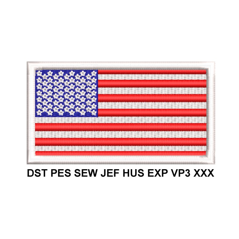 USA Flag Embroidery Design American Flag United State Flag Digital File