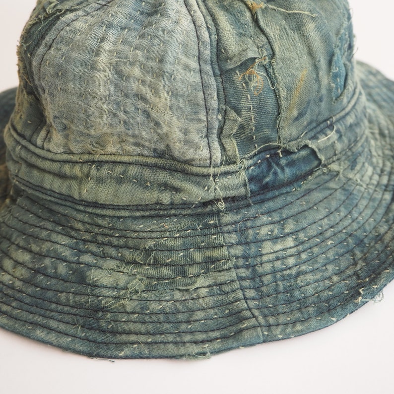 Boro Daisymay Hat/ Patchwork Technique / Vintage Style / Camping Style