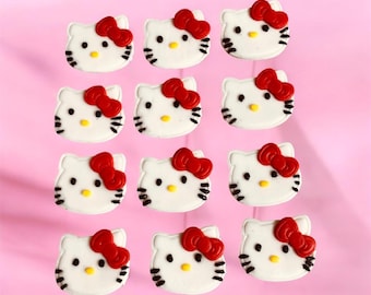 Adornos de fondant para cupcakes con temática de gatitos