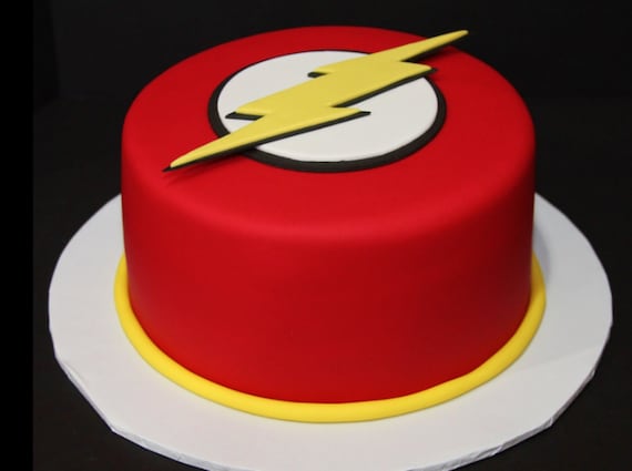 Flash themed cake, Food & Drinks, Homemade Bakes on Carousell