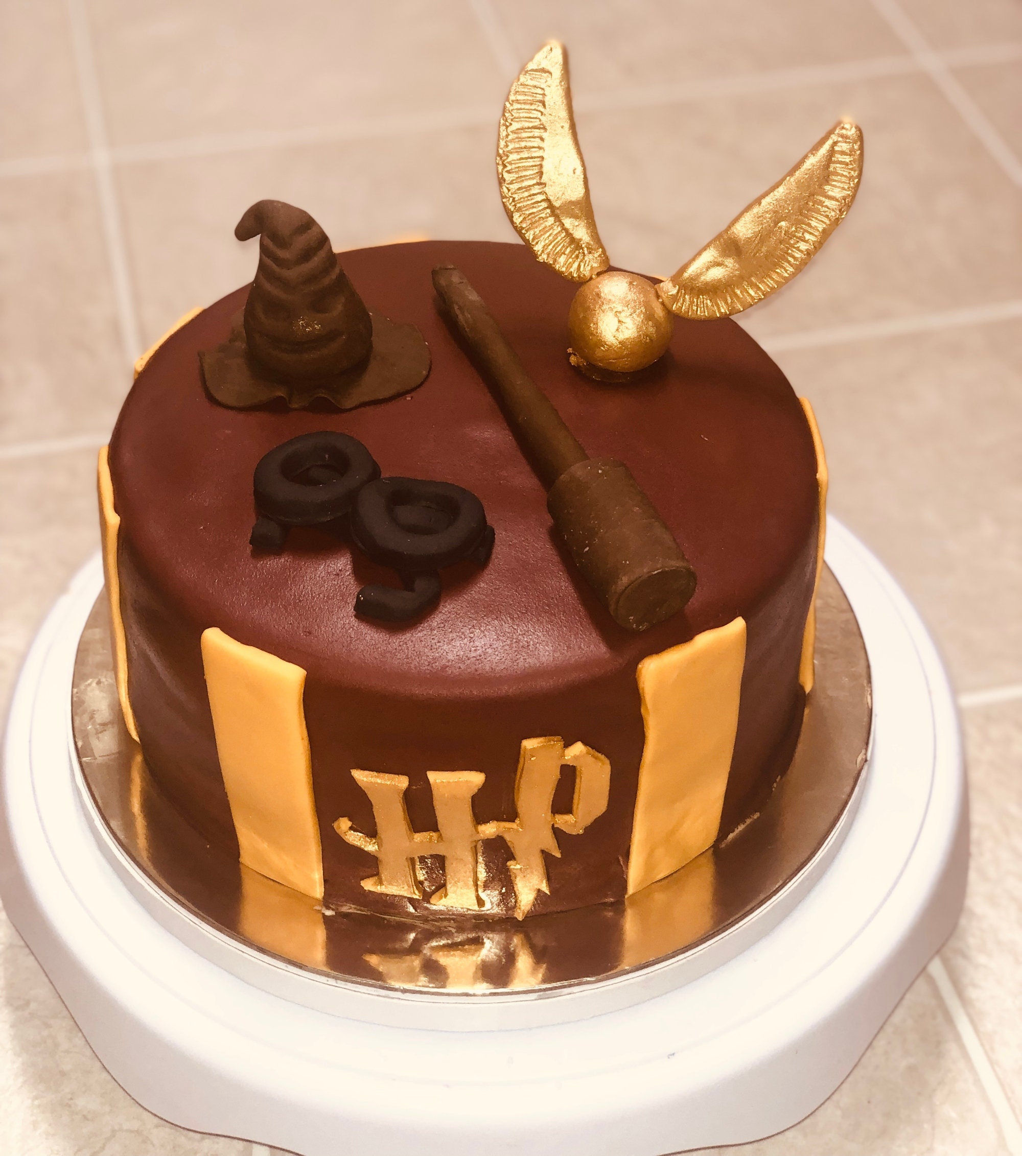 Bouchon de gâteau d'anniversaire Harry Potter 2 - non commercial