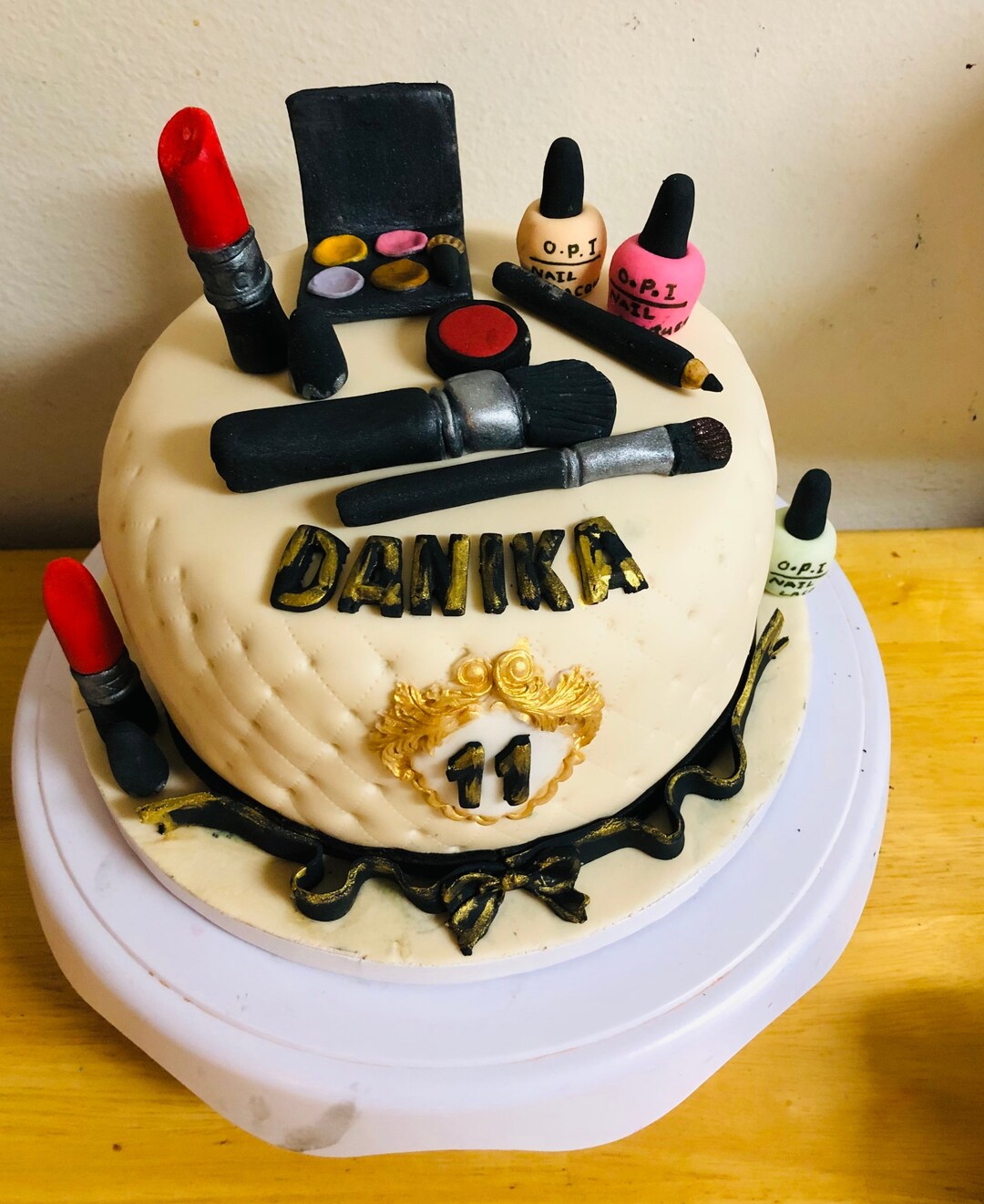 Make up Fondant Cake - Etsy