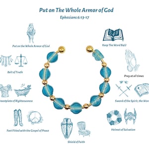 Faith-Based Charm Bracelet - Armor of God - B4U