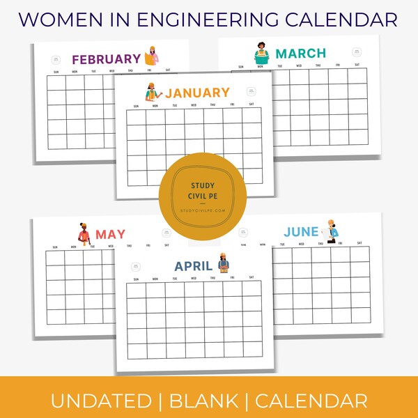 Engineering Calendar Etsy