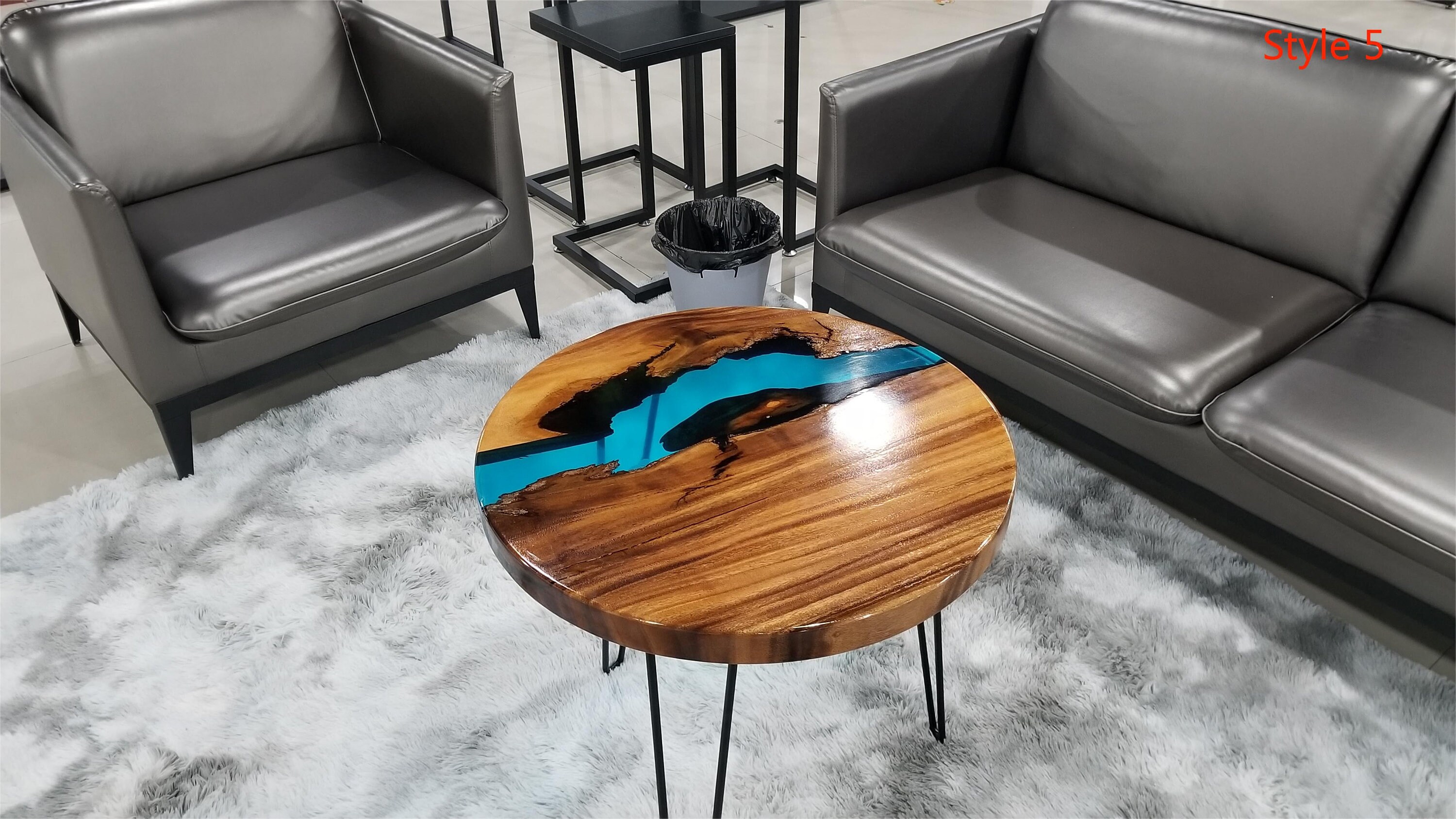 Walnut Wood Coffee Table Handmade Epoxy Coffee Table Unique - Etsy