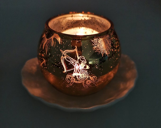 Zodiac Candle Holder 5 Aluminum Incense Holder Cone Etsy