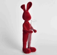 Handmade Red MR. Rabbit Sculpture Unique Luxury Home Decor - Etsy