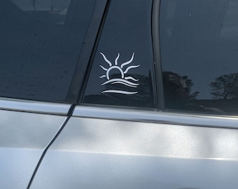Naturist Nudist Symbol 2 Pack - 2.5"x 2.5" White Vinyl Transfer Decal Sticker