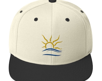 Naturist Symbol Embroidered Snapback Hat