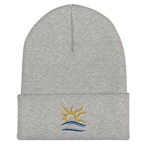 Naturist Nudist Symbol Embroidered Cuffed Beanie