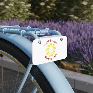 Suns Out Buns Out Mini License Plate