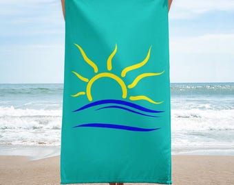 FKK Symbol Blau Strandtuch