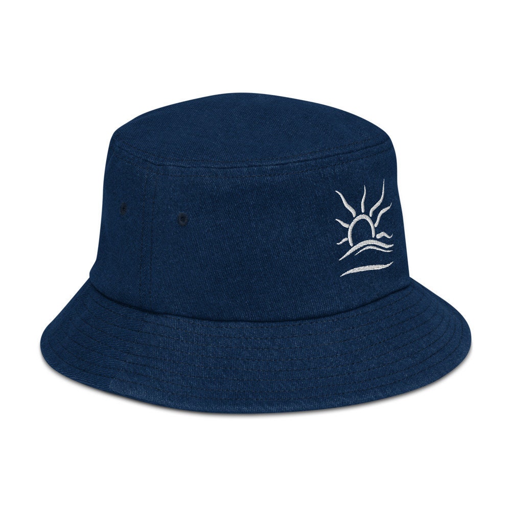 Naturist Symbol Denim Bucket Hat | Etsy
