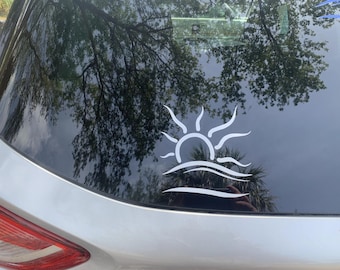 Naturist Nudist Symbol 5"x 5" White Sticker Vinyl Transfer Decal