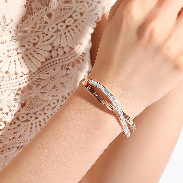 Letter Bangle Etsy
