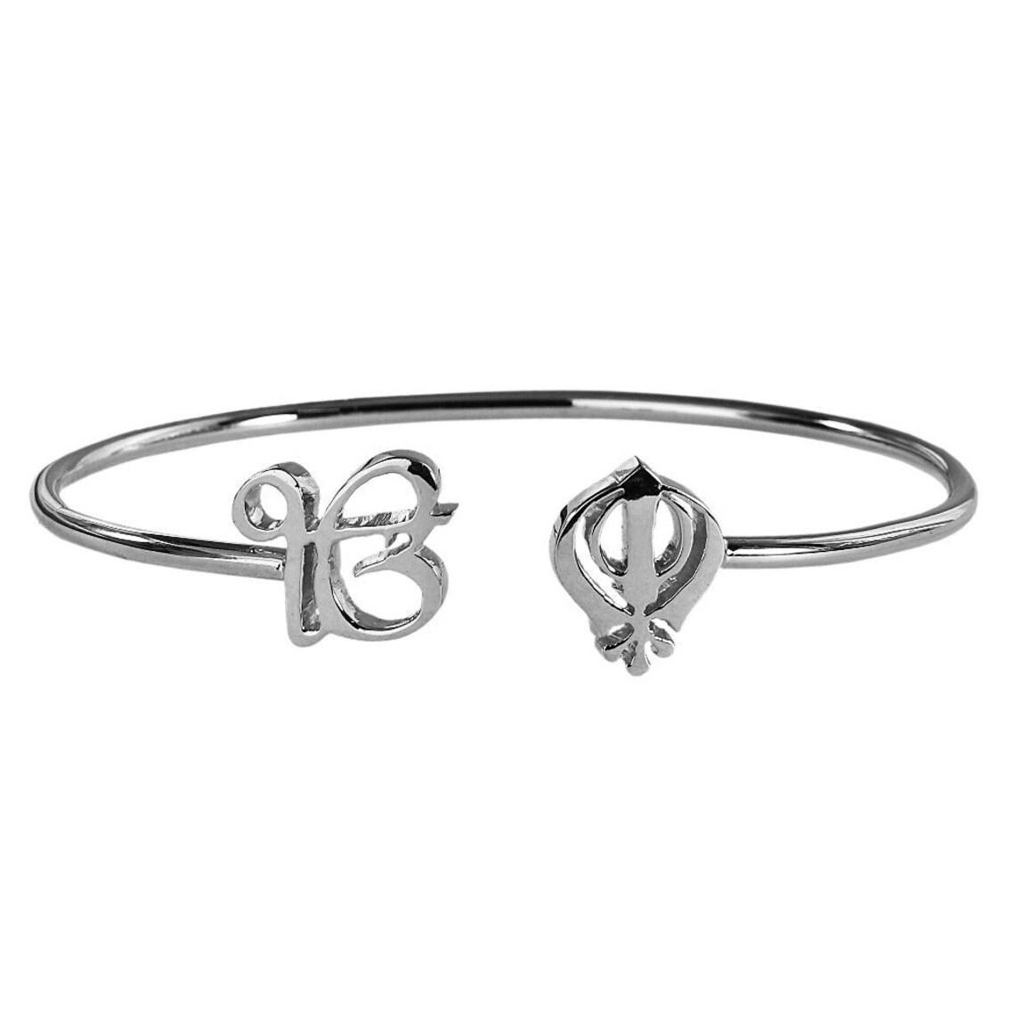 Khanda Ek Onkar Bracelet Sikh Kara Sikh Bangle Sikhism Etsy