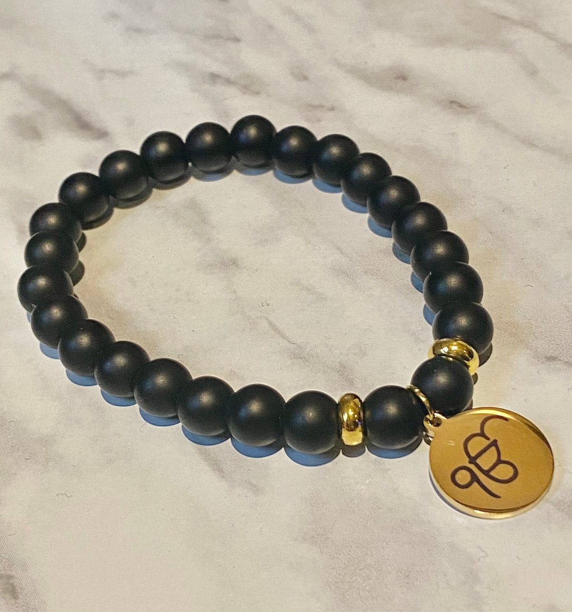 Ik Onkar Charm bracelet Sikh bracelet Black Healing Onyx Etsy