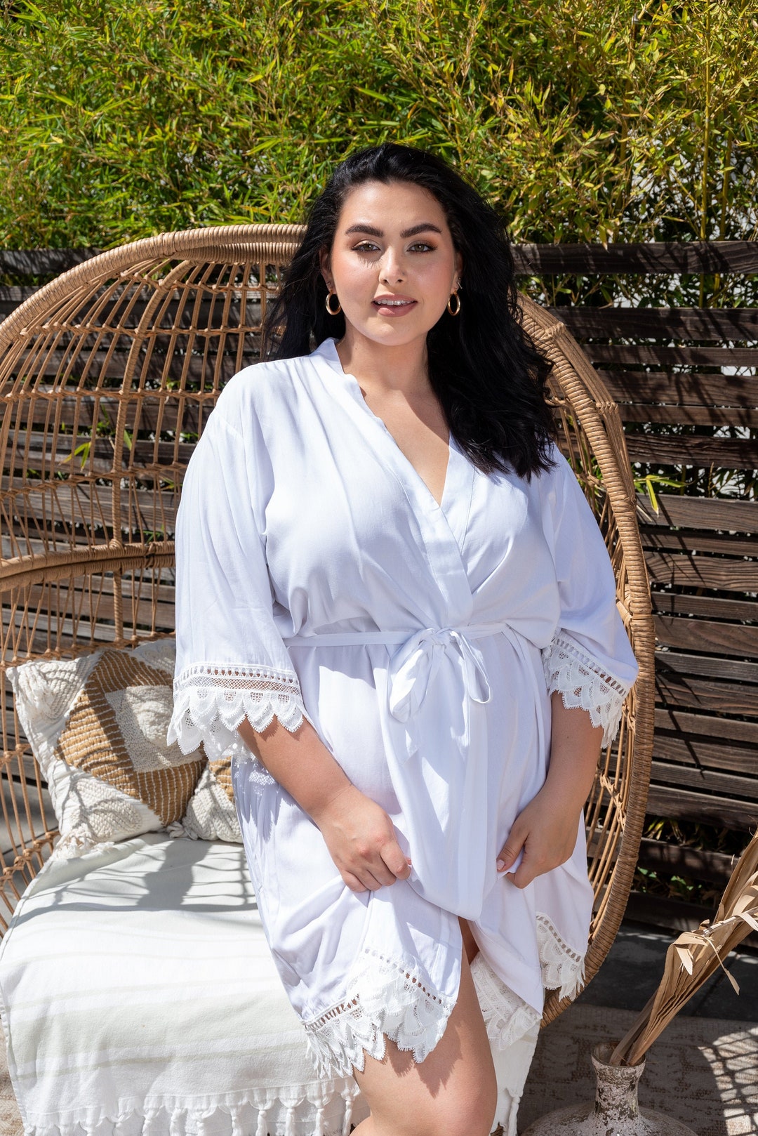 Plus Size Bridal Robe
 Plus Size Bride Robe Bridal Party Robes Wedding Robes Etsy