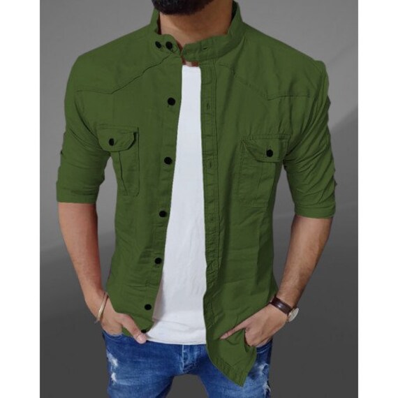 Green double pocket shirt Clearance