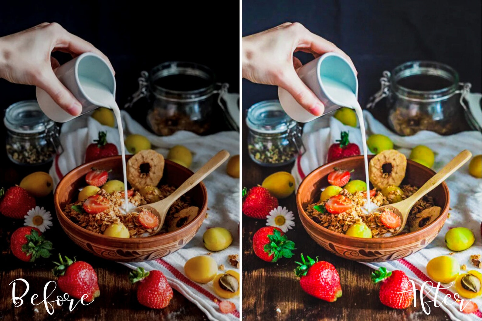 Food Lightroom Preset Mobile Desktop Natural Food Preset Etsy