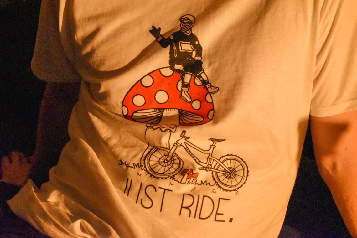 T-Shirt VTT Descente Just Ride - Coton - Design Vélo Montagne